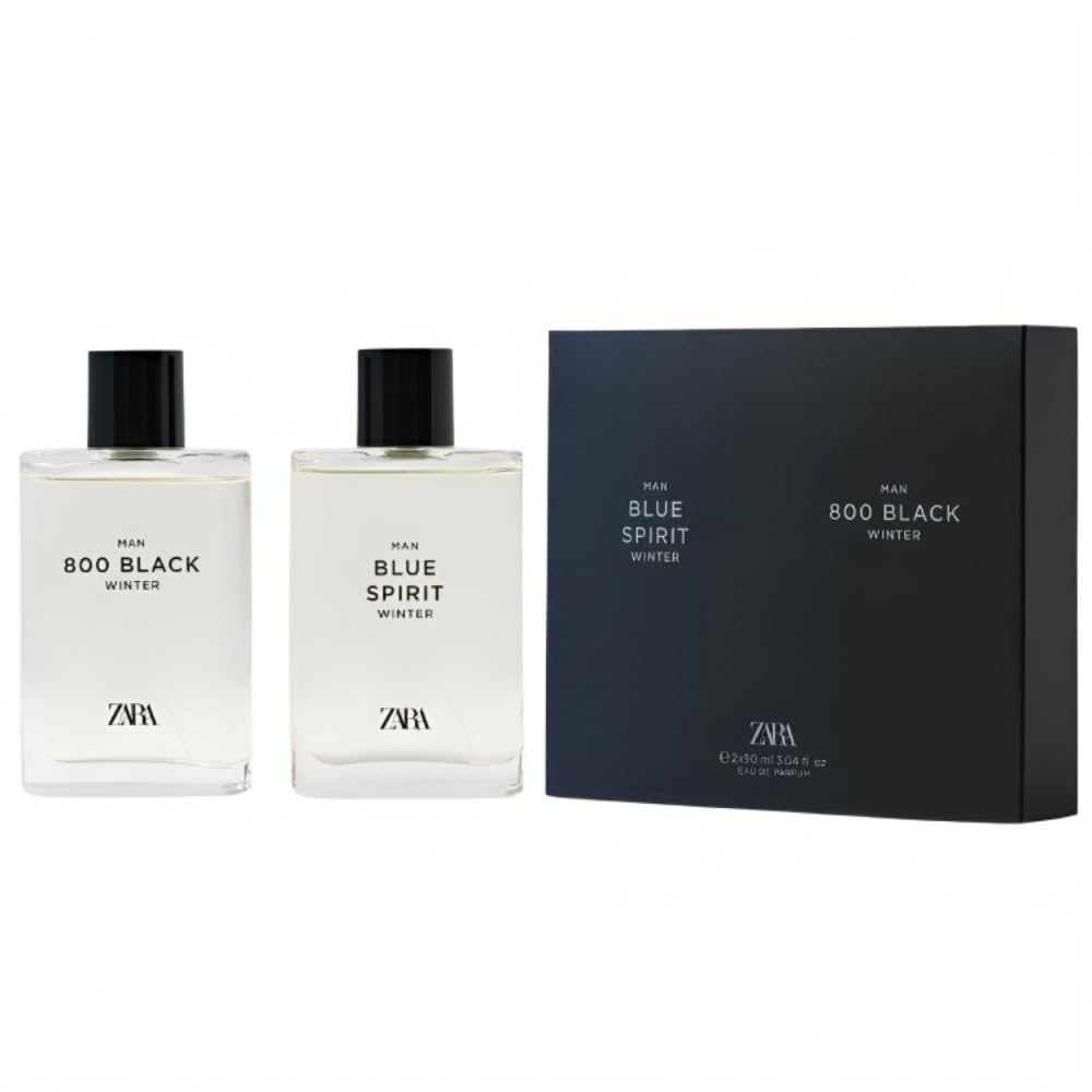 Amazon.com : Zara Man 800 Black Winter & Man Blue Spirit Winter